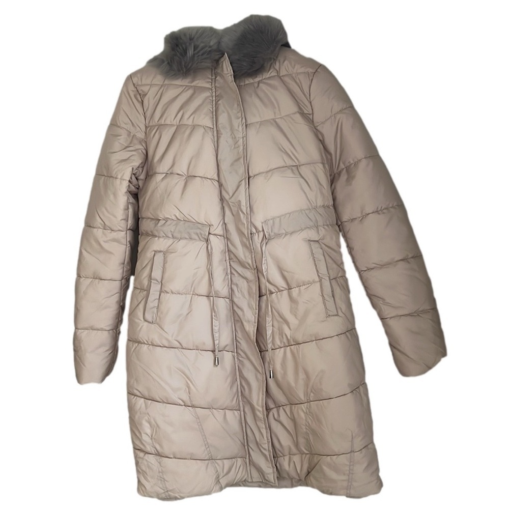 NWT Sun Miss Collection Ladies Faux Fur Trimmed Hooded PufferJacket - Picture 2 of 7